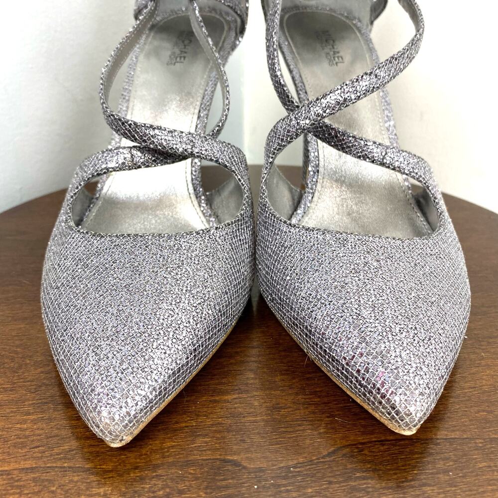 Michael Kors Catia Sparkling Silver Glitter Chain… - image 3